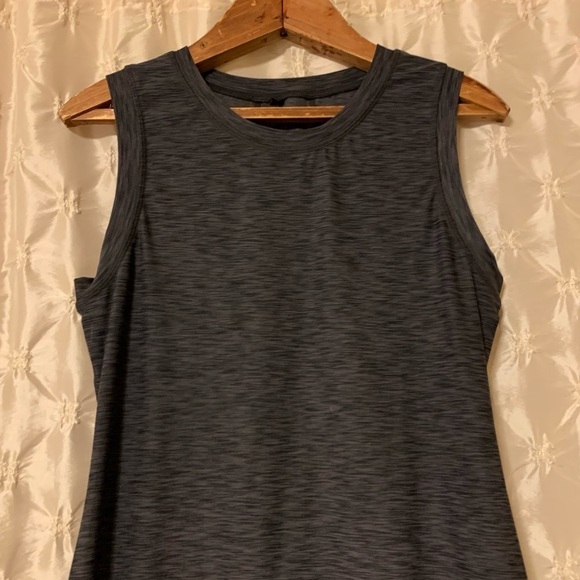 Prana Bodycon Midi Vertex Dress Heathered Grey Exercise - Picture 3 of 14